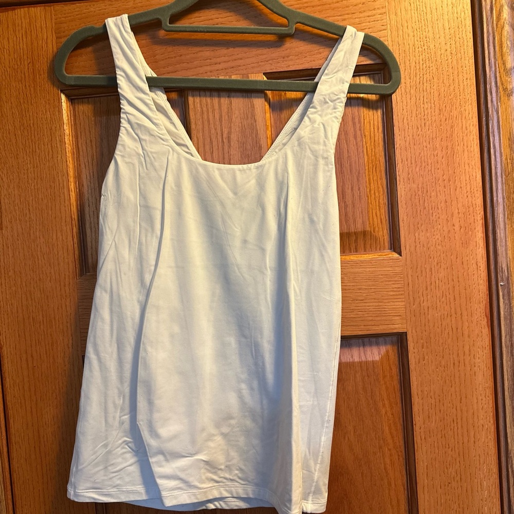 White House Black Market Reversible Cream Tank Top